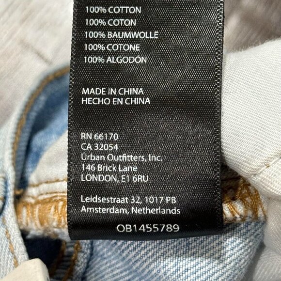 BDG x Isabel Urban Outfitters Cowboy Denim Jeans 5 Tie Dye Blue Size 24 - Picture 10 of 14